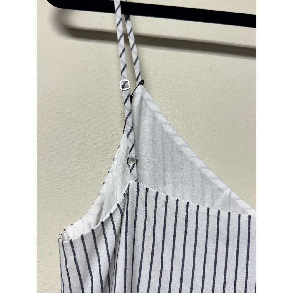 NWT - JENNI KAYNE Cove Maxi Dress White/Navy Stripes Lined Cotton, Sz S - Picture 11 of 15